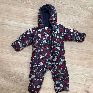 Columbia Kids Puffer Jacket - Navy with Red and White Accents